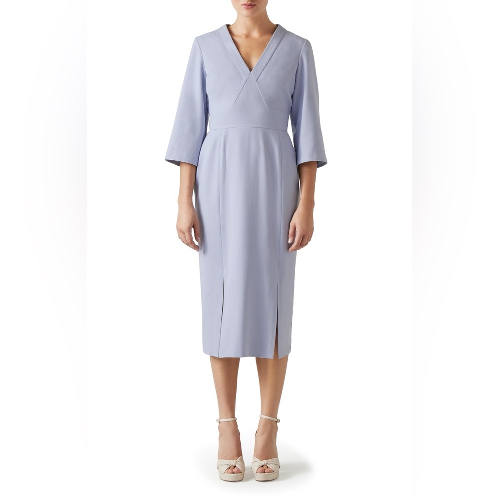 LK Bennett Light Blue Long Sleeve Dress